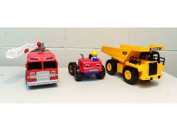 Toy Fire Truck And Tractors