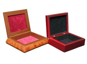 Two Jewelry Trinket Boxes