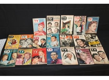 Attic Found 1950s-60s TV GUIDE Magazine Ephemera Book Lot 2 GREAT COVERS