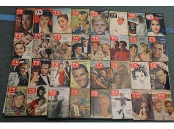 Attic Found 1950s-60s TV GUIDE Magazine Ephemera Book Lot 5 COOL HISTORY