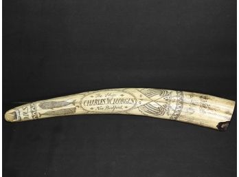 20 Inch Nautical Scrimshaw