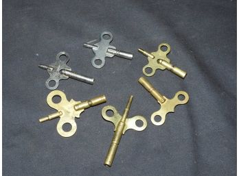 Old Clock Winding Keys