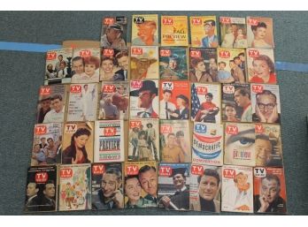 Attic Found 1950s-60s TV GUIDE Magazine Ephemera Book Lot 7 CLASSIC TELEVISION