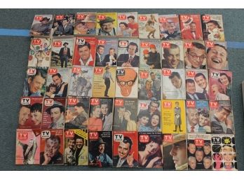 Attic Found 1950s-60s TV GUIDE Magazine Ephemera Book Lot 6 GREAT ADVERTISING