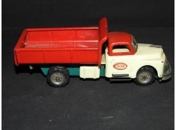 1960s Tin Litho Dump Truck