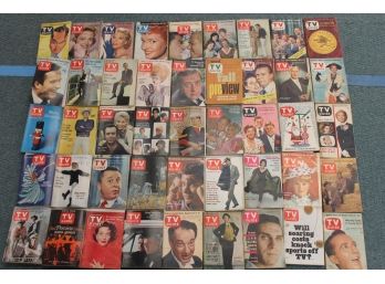 Attic Found 1950s-60s TV GUIDE Magazine Ephemera Book Lot 4 CLASSIC CELEBRITIES