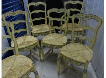 Set Of 6 French Country Chairs