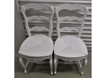 Pr Of White Chairs