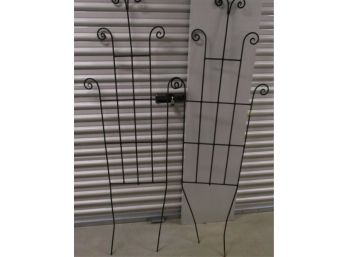 2 Wrought Iron Trellis'