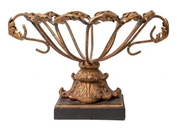 Grecian Style Trophy Statue Basket