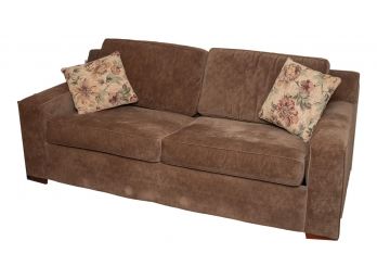 Jennifer Convertible Sofa Sleeper With Pull Out Sealy Posturpedic Bed And Pillows (Retail $1249)