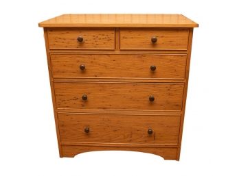 Custom Made Burlwood Five Drawer Dresser