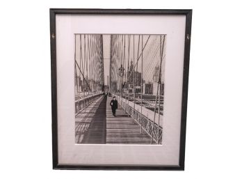 Framed Print Of The Brooklyn Bridge