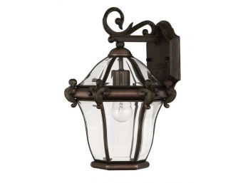 Hinkley Lighting San Clemente Small Wall Mount Lantern In Brushed Stainless**