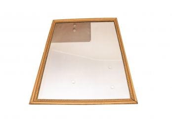 Antique Wooden Etched Framed Mirror