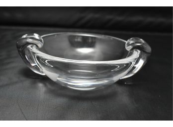 Vintage Steuben Small Glass Bowl With Handles