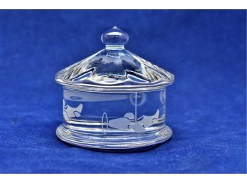 Baccarat Crystal Antique Airplane Carousel Paperweight