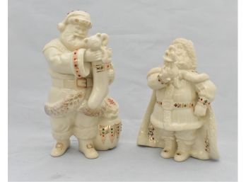 Two Lenox China Jewel Twas The Night Collection Santas