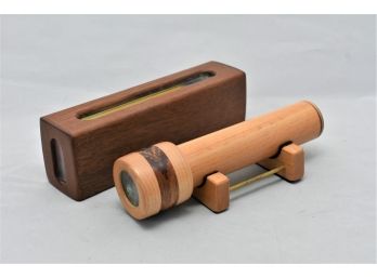 Pair Of Wooden Kaleidoscopes