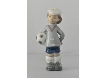 Lladro 'Soccer Player Puppet' Figurine No 4967