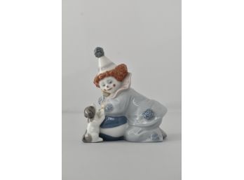 Lladro 'Pierrot With Puppy And Ball' Figurine No 5278