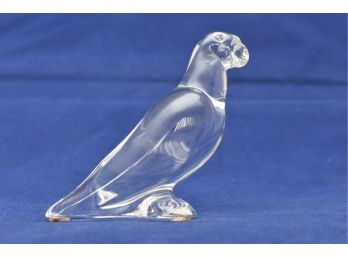 Baccarat Crystal Parrot Paperweight/Figurine