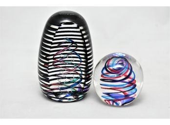 Pair Of Fire Island Studio Paperweights