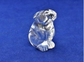 Baccarat Crystal Bunny Rabbit Paperweight/Figurine