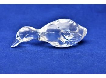 Baccarat Crystal Duck Figurine/Paper Weight