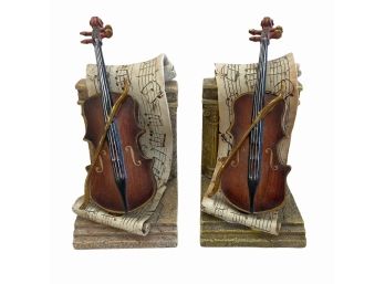 Pair Of Viola Bookends