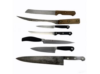 Vintage Butcher Knives  &  Wustoph Trident Kitchen Knives
