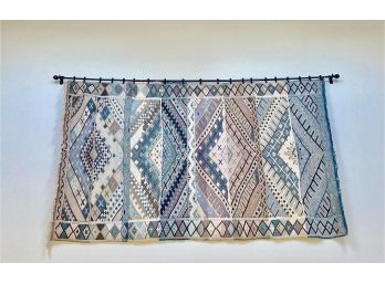 Vintage Six Foot Hanging Tapestry From Morocco