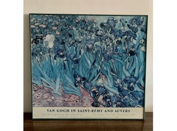 1986 Vincent Van Gough 'Irises' Museum Exhibit Poster -  33' X 30'