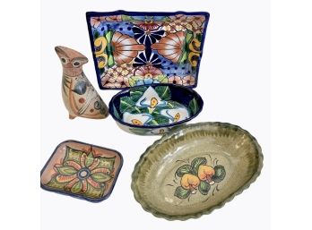 Fine Group Of Signed Mexican Folk Art Pottery By Castillo & Others