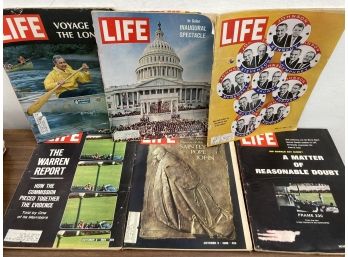 32 Vintage 1960s LIFE Magazine Lot - Politics  & Various Subjects