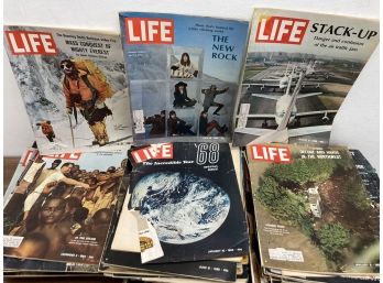 94 Vintage 1960s LIFE Magazine Lot - Pop Culture & Various Subjects