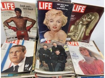 61 Vintage 1960s LIFE Magazine Lot - Celebrities Plus Others