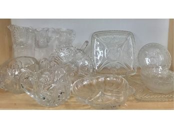 Vintage Cut Glass Lot (12 Pieces)