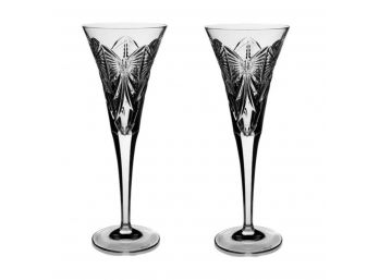 Pair Of Waterford Crystal 'Millennium' Champagne Flute