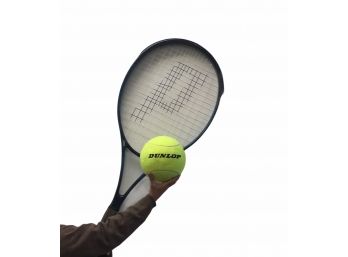 Giant 4.5 Ft Prince Tennis Racket & Ball Store Display