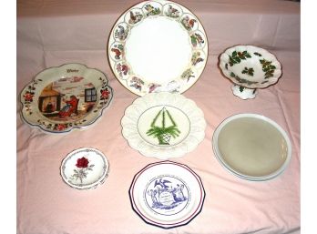 Assorted Plates, Including Boehm Birds & Flowers, Bush-Quayle, Royal Staffordshire, Queens Prelude And Others