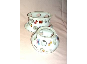 Two Ardalt, Japan, Candle Holders