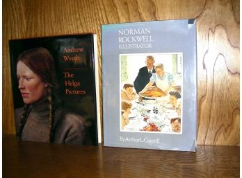 2 Coffee Table Books: Andrew Wyeth And Norman Rockwell