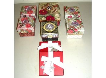 Lot Of 8 Small Gift Boxes