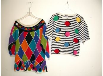 Two Neiman Marcus Sweaters, Size L