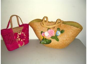 Two Straw Bags