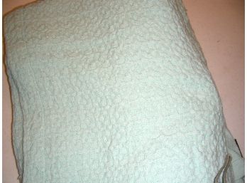 Aqua Blue Cotton Blanket - Twin