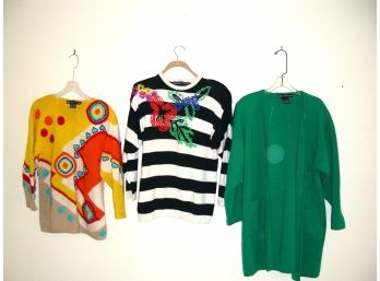 Lot Of 3   I.B. Diffusion Sweaters