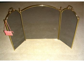 Folding Fire Screen, 30.5 Inches Tall, With Open/closed Damper Sign