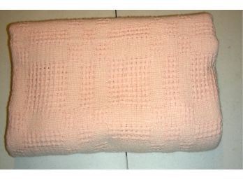 Pair Of Pink Twin Cotton Blankets